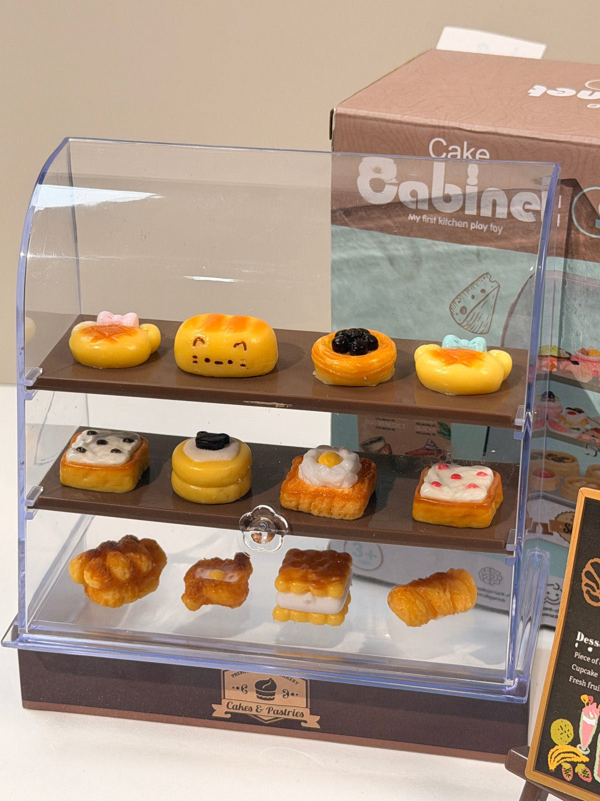 Mini Squishies+Mini Display Cabinet Set